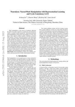 Neurodyne: Neural Pitch Manipulation with Representation Learning and Cycle-Consistency GAN