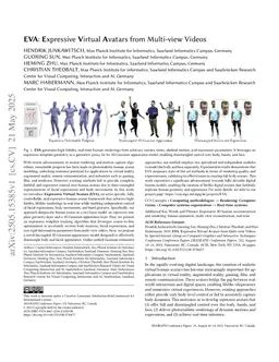 EVA: Expressive Virtual Avatars from Multi-view Videos