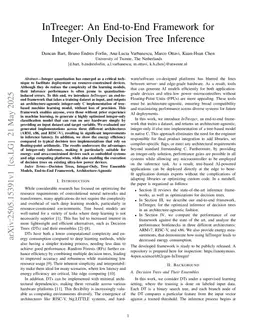 InTreeger: An End-to-End Framework for Integer-Only Decision Tree Inference