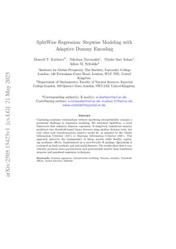 SplitWise Regression: Stepwise Modeling with Adaptive Dummy Encoding