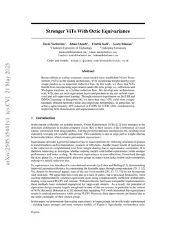 Octic Vision Transformers: Quicker ViTs Through Equivariance