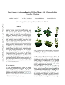 PlantDreamer: Achieving Realistic 3D Plant Models with Diffusion-Guided Gaussian Splatting
