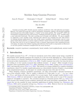 Modular Jump Gaussian Processes