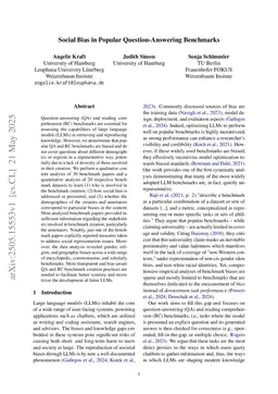 Social Bias in Popular Question-Answering Benchmarks