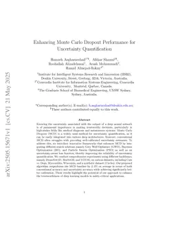 Enhancing Monte Carlo Dropout Performance for Uncertainty Quantification