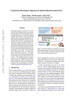 Long-Form Information Alignment Evaluation Beyond Atomic Facts