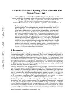 Adversarially Robust Spiking Neural Networks with Sparse Connectivity
