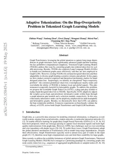 Adaptive Tokenization: On the Hop-Overpriority Problem in Tokenized Graph Learning Models