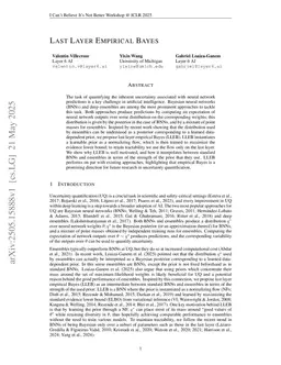 Last Layer Empirical Bayes