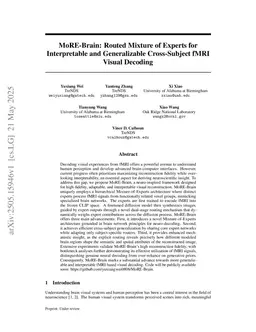 MoRE-Brain: Routed Mixture of Experts for Interpretable and Generalizable Cross-Subject fMRI Visual Decoding