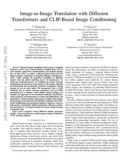 Image-to-Image Translation with Diffusion Transformers and CLIP-Based Image Conditioning