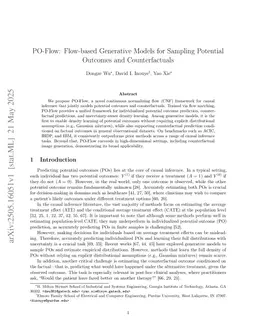 PO-Flow: Flow-based Generative Models for Sampling Potential Outcomes and Counterfactuals