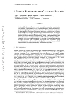 A Generic Framework for Conformal Fairness