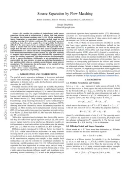Source Separation by Flow Matching