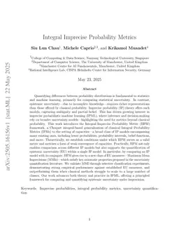Integral Imprecise Probability Metrics