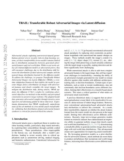 TRAIL: Transferable Robust Adversarial Images via Latent diffusion