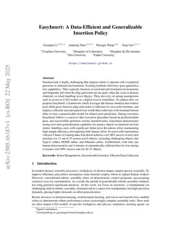 EasyInsert: A Data-Efficient and Generalizable Insertion Policy