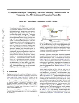 An Empirical Study on Configuring In-Context Learning Demonstrations for Unleashing MLLMs' Sentimental Perception Capability