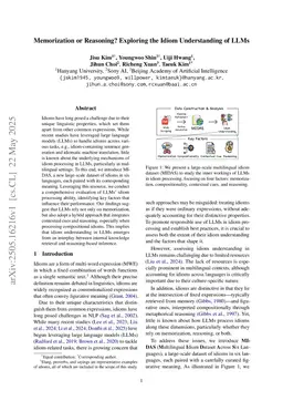Memorization or Reasoning? Exploring the Idiom Understanding of LLMs