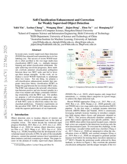 Self-Classification Enhancement and Correction for Weakly Supervised Object Detection