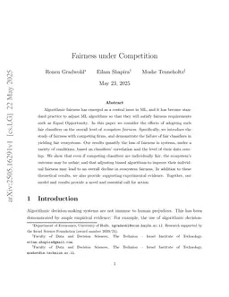 Fairness under Competition