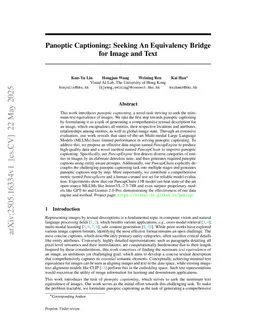 Panoptic Captioning: An Equivalence Bridge for Image and Text