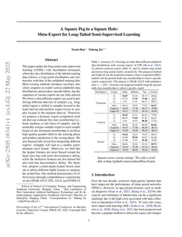 A Square Peg in a Square Hole: Meta-Expert for Long-Tailed Semi-Supervised Learning