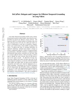 DeCafNet: Delegate and Conquer for Efficient Temporal Grounding in Long Videos