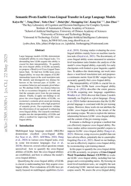 Semantic Pivots Enable Cross-Lingual Transfer in Large Language Models