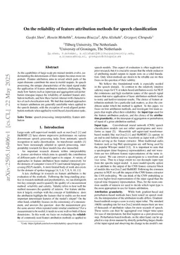 On the reliability of feature attribution methods for speech classification