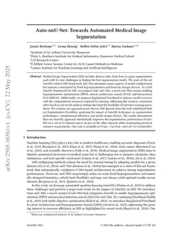 Auto-nnU-Net: Towards Automated Medical Image Segmentation