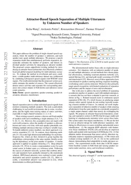 Attractor-Based Speech Separation of Multiple Utterances by Unknown Number of Speakers