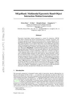 MEgoHand: Multimodal Egocentric Hand-Object Interaction Motion Generation