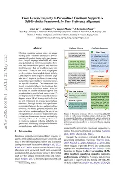 From Generic Empathy to Personalized Emotional Support: A Self-Evolution Framework for User Preference Alignment