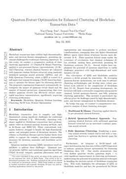 Quantum Feature Optimization for Enhanced Clustering of Blockchain Transaction Data