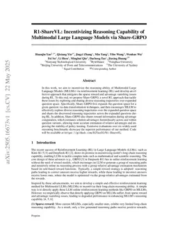 R1-ShareVL: Incentivizing Reasoning Capability of Multimodal Large Language Models via Share-GRPO