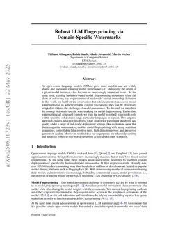 LLM Fingerprinting via Semantically Conditioned Watermarks