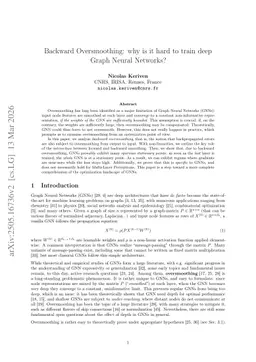 Backward Oversmoothing: why is it hard to train deep Graph Neural Networks?