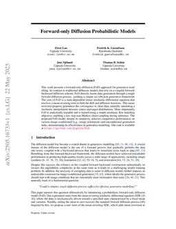 Forward-only Diffusion Probabilistic Models