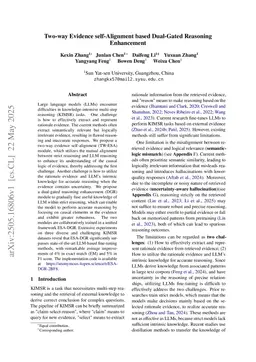 Two-way Evidence self-Alignment based Dual-Gated Reasoning Enhancement