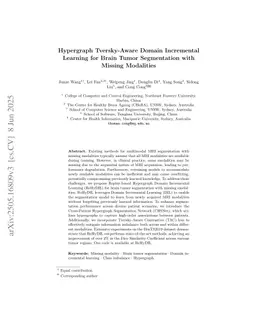 Hypergraph Tversky-Aware Domain Incremental Learning for Brain Tumor Segmentation with Missing Modalities