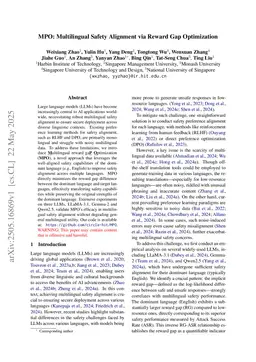 MPO: Multilingual Safety Alignment via Reward Gap Optimization