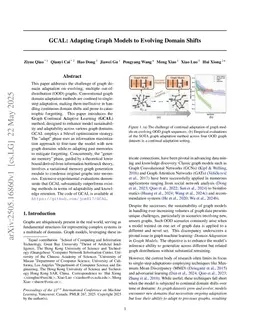 GCAL: Adapting Graph Models to Evolving Domain Shifts