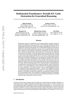 Bottlenecked Transformers: Periodic KV Cache Consolidation for Generalised Reasoning