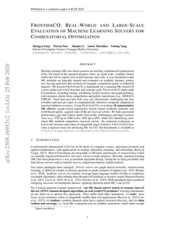 FrontierCO: Real-World and Large-Scale Evaluation of Machine Learning Solvers for Combinatorial Optimization