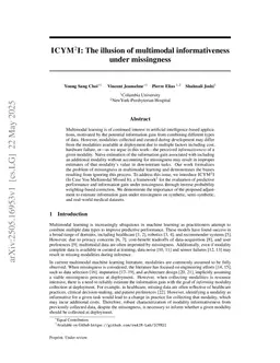 ICYM2I: The illusion of multimodal informativeness under missingness