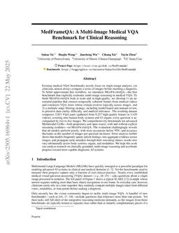 MedFrameQA: A Multi-Image Medical VQA Benchmark for Clinical Reasoning