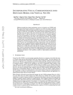 Incorporating Visual Correspondence into Diffusion Model for Virtual Try-On