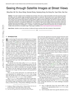 Seeing through Satellite Images at Street Views