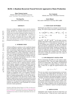 ReMi: A Random Recurrent Neural Network Approach to Music Production